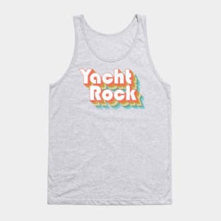 Vintage Fade Yacht Rock Party Boat Drinking Gift Tank Top